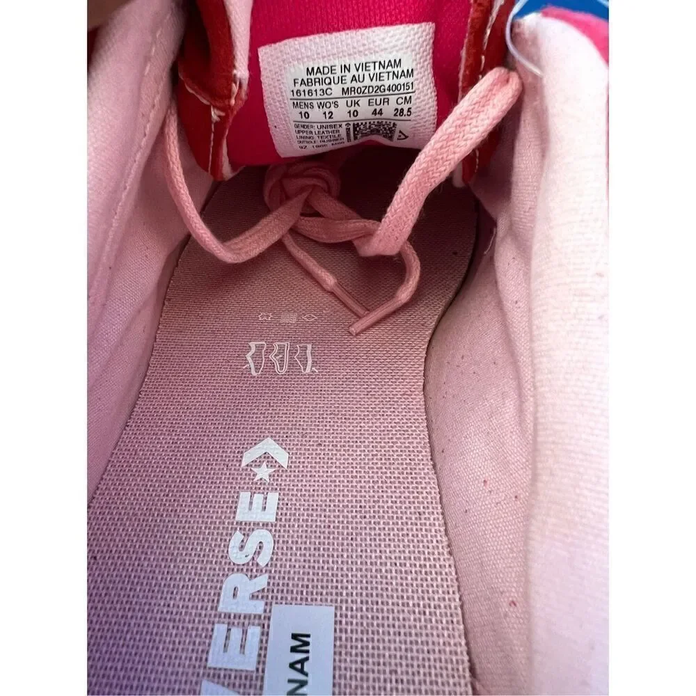 Converse Chuck One Star Ox Enamel Red Pink Pop Suede Women’s 12 and  Men 10  US - Picture 5 of 6